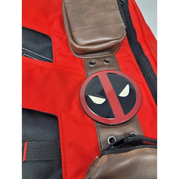 Deadpool backpack Marvel Comics bookbag Ryan Reynolds Wade Wilson X-MEN X-FORCE - Picture 9 of 10